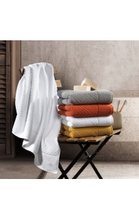 Полотенце Zebra casa "LUNA" 50*90 1шт. махра Н 1017 белый