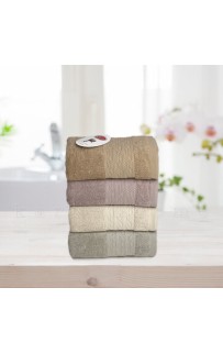 Набор полотенец Карвен "GIRDAP" Cotton (penye) 70*140 4шт. махра HS 1005