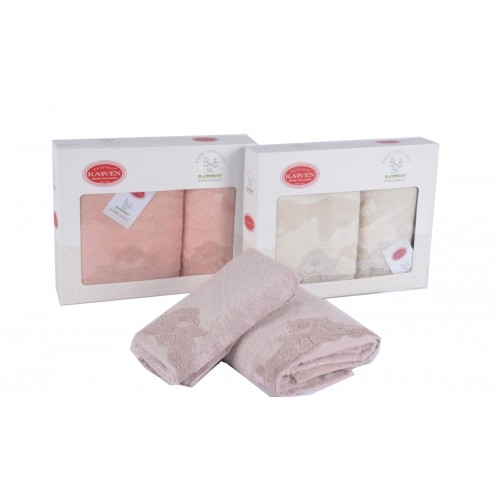 Набор полотенец Карвен "BEHRAMIS" бамбук 50*90/70*140 HS 1439 (Акция)