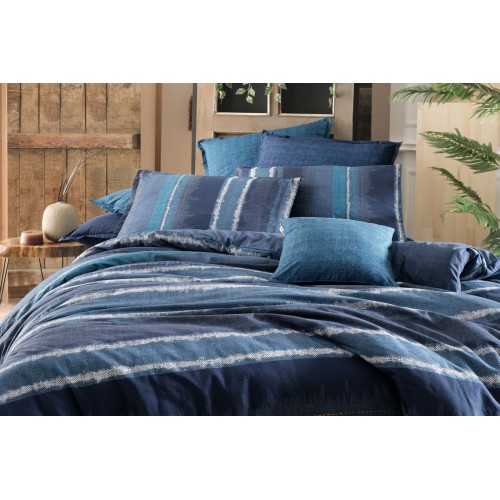 Постельное белье "Sarev" 1,5 спальн.ранфорс DE JACK v1/mavi