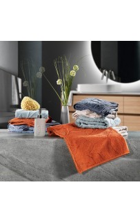 Полотенце Zebra casa "ROCCA" 50*90 1шт. махра Н 1019 кирпичный