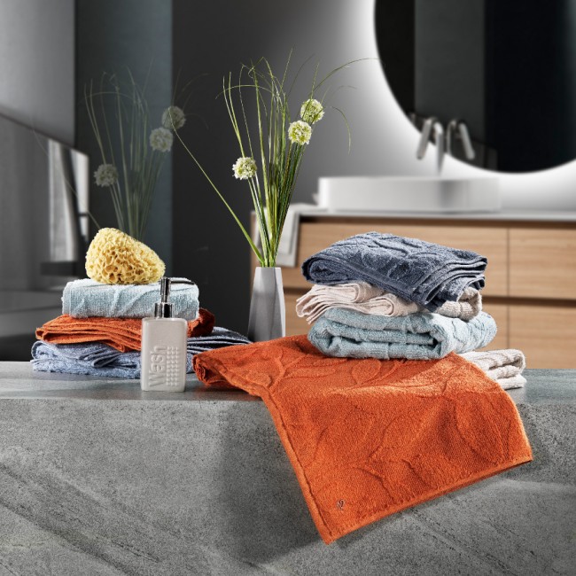 Полотенце Zebra casa "ROCCA" 50*90 1шт. махра Н 1019 кирпичный