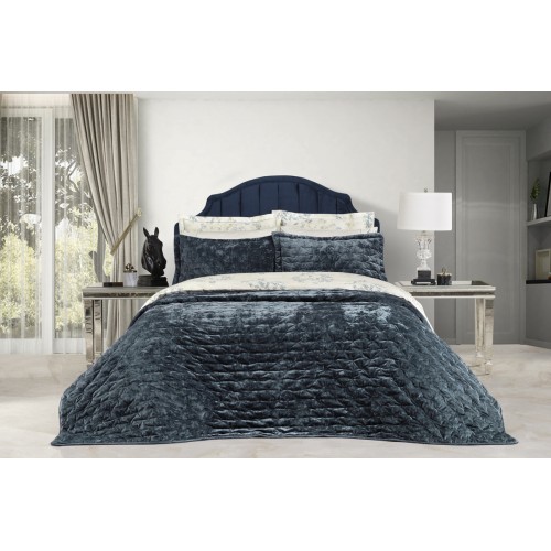 Комплект SAREV ELITE GROUP "METIS (покрывало +2наволочки) евро 250*260/50*70(2) 3 предмета Y 880 v4 mavi/синий