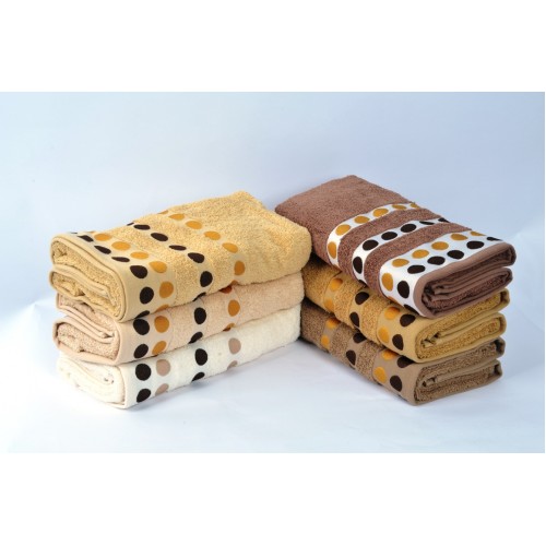 Полотенце Карвен "YUVARLAK" 50*90 6шт.махра Н 3083