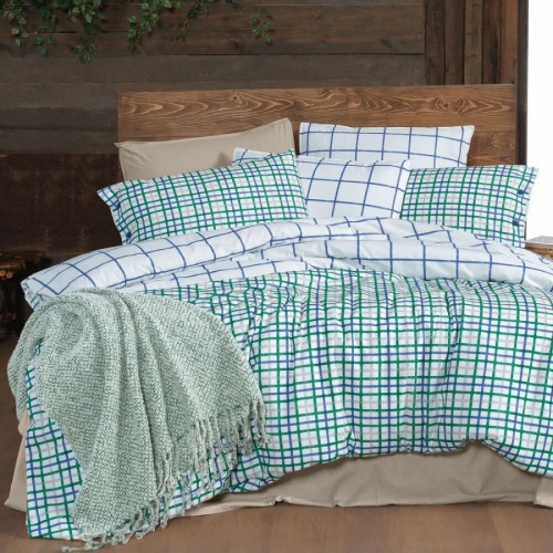 Постельное белье Sarev MAYON Фланель 1,5. Mavi/v1