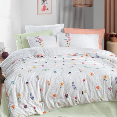 Постельное белье Sarev Mood Comfort жатый хлопок 1,5 спальн. N356 ELVIRA v1/Multicolour