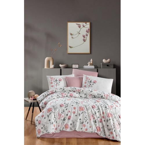 Постельное белье "Карвен" ранфорс евро Nancy Powder