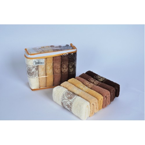 Полотенце кухонное Карвен CESTEPE"FROVER" махра (уп пвх) 30*50 6 шт. НМ 538