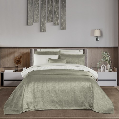 Комплект SAREV (Покрывало+постельное белье) евро Y 1029 ADIA Bej/v1