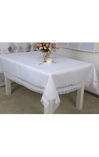 Скатерть "Карвен" жаккард с гипюром 160*220 М 610-4 (Акция)