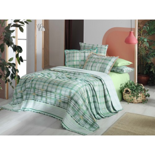 Летний комплект Sarev пике евро 4пр. хлопок (пвх) РТ 345 LANZO v3/Yesil