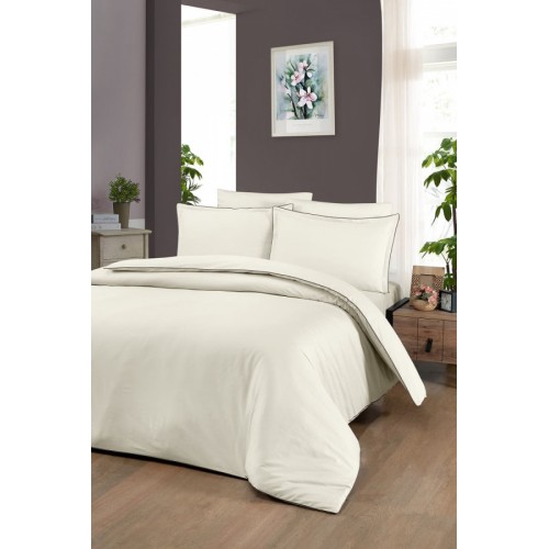 Постельное белье Karven (300 tc) премиум сатин евро N359 LUCCA Cream