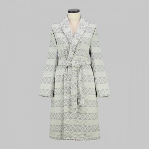 Халат Sarev "TILY" махра женский В 1123 V-1/Gri M (АКЦИЯ)