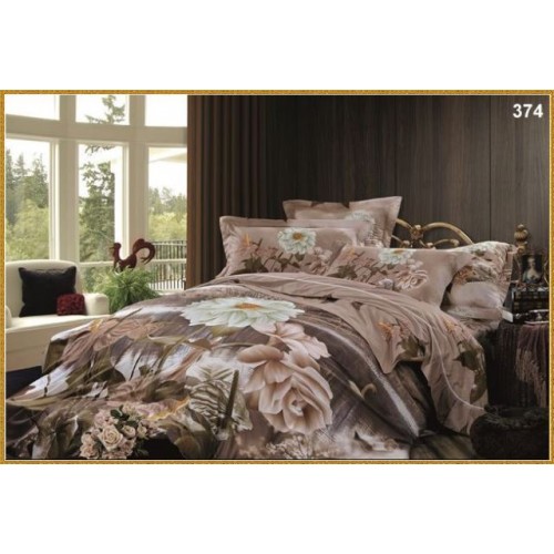 Постельное белье "Карвен" (сатин Де люкс 3D) 1,5 спальн. (374) (Акция)