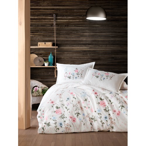 Постельное белье "Карвен" ранфорс евро Palitra Powder v-1