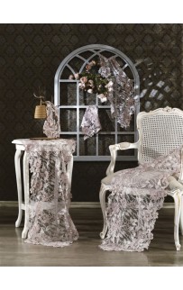 Скатерть ZEBRA "SARAFIN" 43*160 (5пр) гипюр М 709