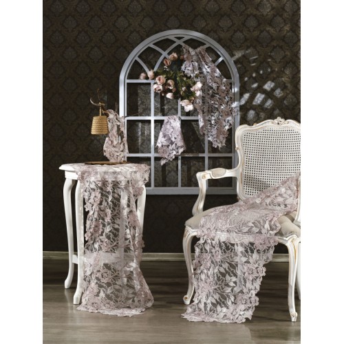 Скатерть ZEBRA "SARAFIN" 43*160 (5пр) гипюр М 709