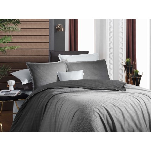 Постельное белье "Sarev" тенсель евро N241 SOLIDO v2/Gri