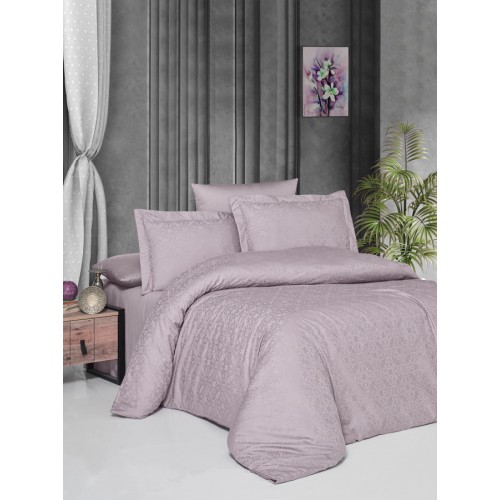 Пододеяльник+наволочка Карвен ELEGANT евро сатин Lamone Lavender.