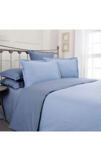 Постельное белье "Sarev"сатин евро N180 FANCY STRIPE v4/mavi