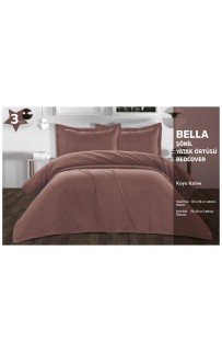 Покрывало KARVEN "BELLA" c наволочками евро 3 пр (230*240 / 50*70) Y 935 Kahve/кофейный (Акция)