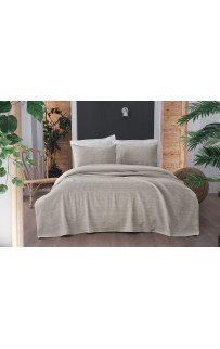 Комплект SAREV "ECHO" (покрывало летнее +наволочка) 1.5 сп. 2 пр. (170*230/50*70) Y 828 (V-7)bej.