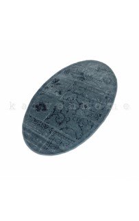 Ковер Карвен NOSTALJI хлопок/вискоза 80*120 KV 031 koyu gri/т.серый.