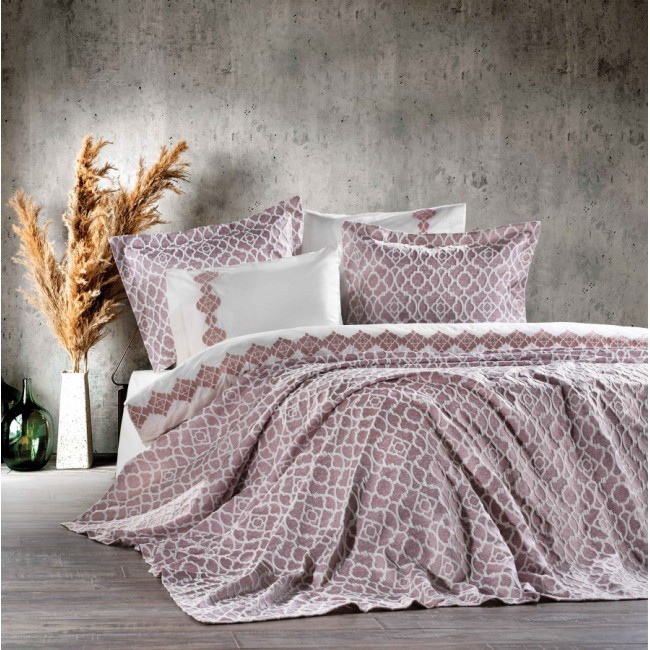 Комплект ZEBRA "FELIх"(покрывало+постельное белье) 7 предметов Y 896 gri/серый (Акция)