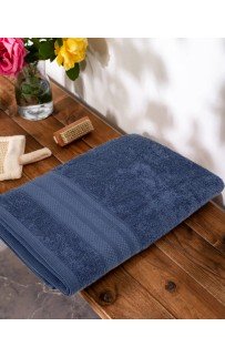 Полотенце Kарвен "PETEK BORDUR DUZ "Luх Cotton 70*140 1шт махра H 5160 lacivert