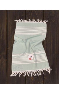 Полотенце Карвен 50*100 1шт.с бахрамой пештемаль махра Н 3275 v2 фисташковый