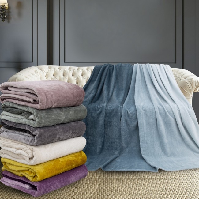 Плед Karven фланель 1,5 спальн. PL 009 PRINT JACQAURD v7/Blue Плед Karven фланель 1,5 спальн. PL 009 PRINT JACQAURD v7/Blue