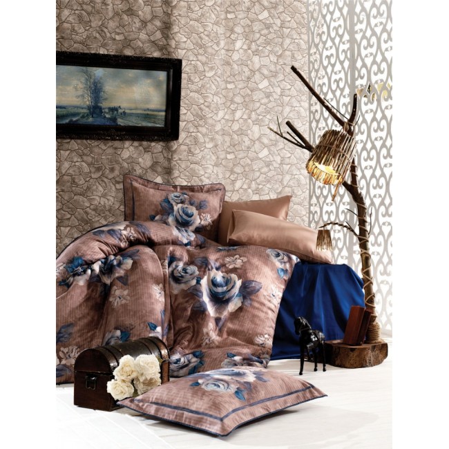 N046 Постельное белье Zebra 3Dсатин евро ( Hemera ) (АКЦИЯ)