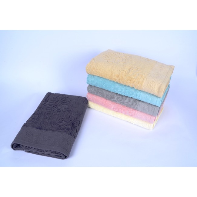 Полотенце Карвен "НAZEL" 50*90 6шт. микрокоттон Н 6003 (Акция)