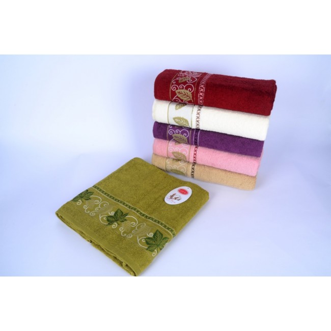 Полотенце Карвен " YAPRAK" махра 50*90 6шт. Н 2072