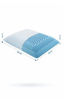 Подушка Карвен "ERGO VISKO GEL" ароматерапия с воздушным каналом ортопедическая 40*60 1шт. E 913