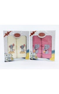 Набор полотенец Карвен " Мыши" махра 50*90/70*140 HS 1530 (Акция)