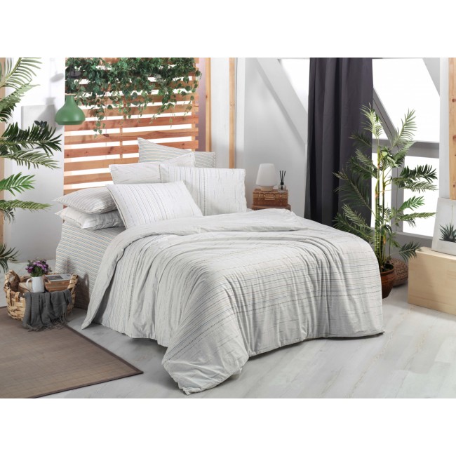 Постельное белье "Sarev"fancy poplin 1.5 сп. N193 DIEGO v1/Beyaz