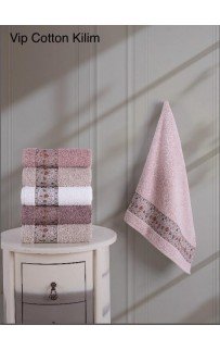 Полотенце Карвен Vip Cotton "KILIM" 50*90 6шт.махра H 3282