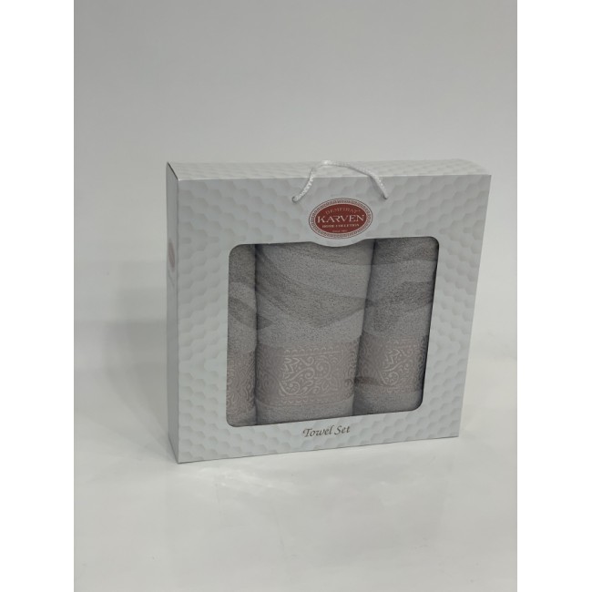 Набор полотенец Карвен "FLOSLU" махра 50*90(2)/70*140 HS 1700 v2 бежевый (Акция) Набор полотенец Карвен "FLOSLU" махра 50*90(2)/70*140 HS 1700 v2 бежевый (Акция)