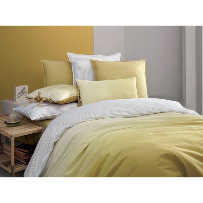 Постельное белье "Sarev"ранфорс евро "SAN MARINO" v4/желтый