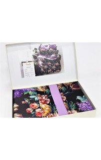 N049 Постельное белье Zebra шелк/сатин-жатка евро (Paola lila) (Акция)