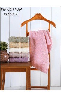 Полотенце Карвен Vip Cotton "KELEBEK" 70*140 6шт.махра H 3283
