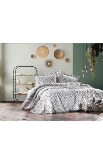Покрывало ZEBRA "ALL DAYS IKAT" 1.5 сп (180*250) Y870 fume/серый (Акция)