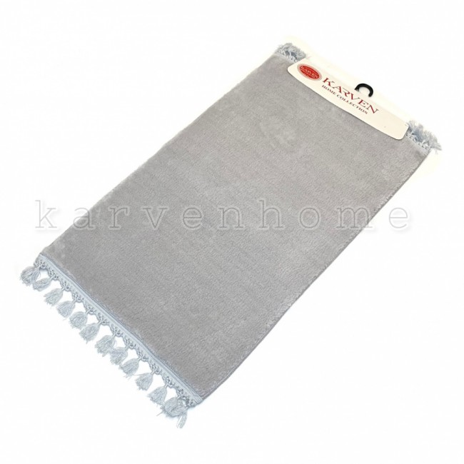 Набор ковриков для ванной Карвен POST DOKUMA SACAKLI/мех с бахрамой KV 414 gri/серый Набор ковриков для ванной Карвен POST DOKUMA SACAKLI/мех с бахрамой KV 414 gri/серый