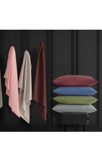 Простынь Sarev на резинке+1 наволочка "NEW SLOW CITY" 1.5 сп fancy dream 100*200+40см P982 v10/ Yesil