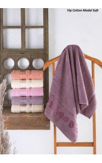 Полотенце Карвен Vip Cotton "MODAL SOFT" 70*140 6шт.махра H 3283