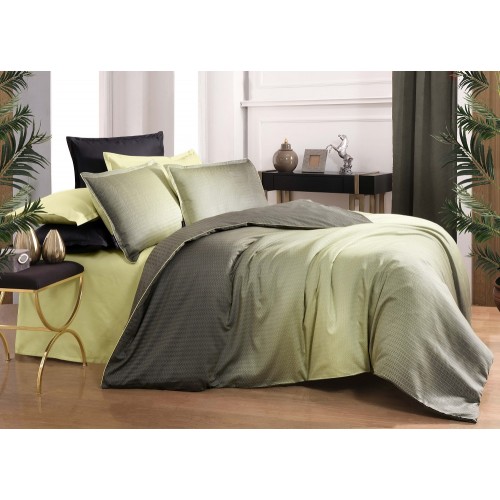 Постельное белье "Sarev" тенсель евро N241 SOLIDO v4/Yesil