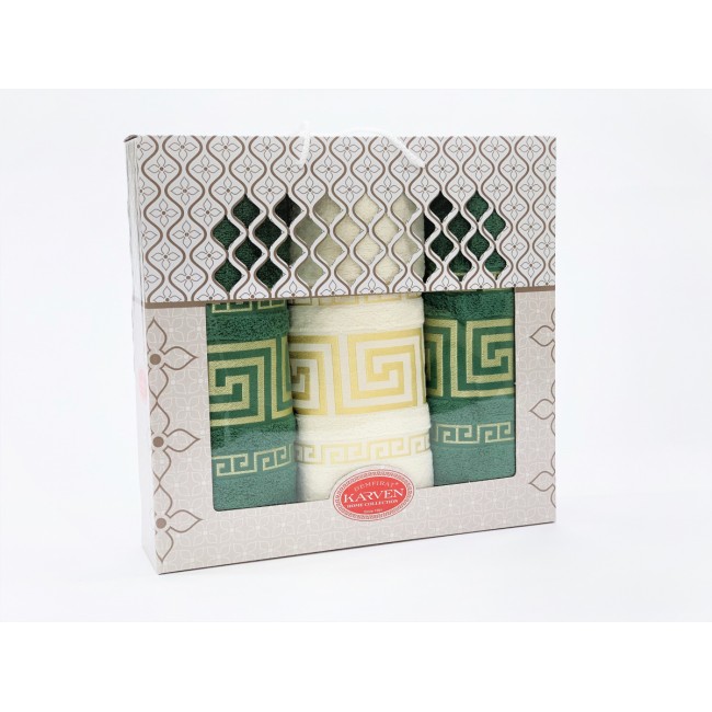 Набор полотенец Карвен " Grek" махра 50*90(2) /70*140 HS 1510