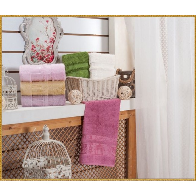 Полотенце Карвен "CILEM" 50*90 6шт.бамбук Н 4012 Полотенце Карвен "CILEM" 50*90 6шт.бамбук Н 4012