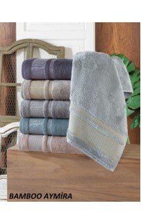 Полотенце Kарвен Bamboo "AYMIRA" 50*90 6шт бамбук H 4107 Полотенце Kарвен Bamboo "AYMIRA" 50*90 6шт бамбук H 4107